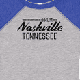 thumbnail image 4 of Inktastic From Nashville, Tennessee- State Capital Distressed Text Boys or Girls Baby Bodysuit, 4 of 5
