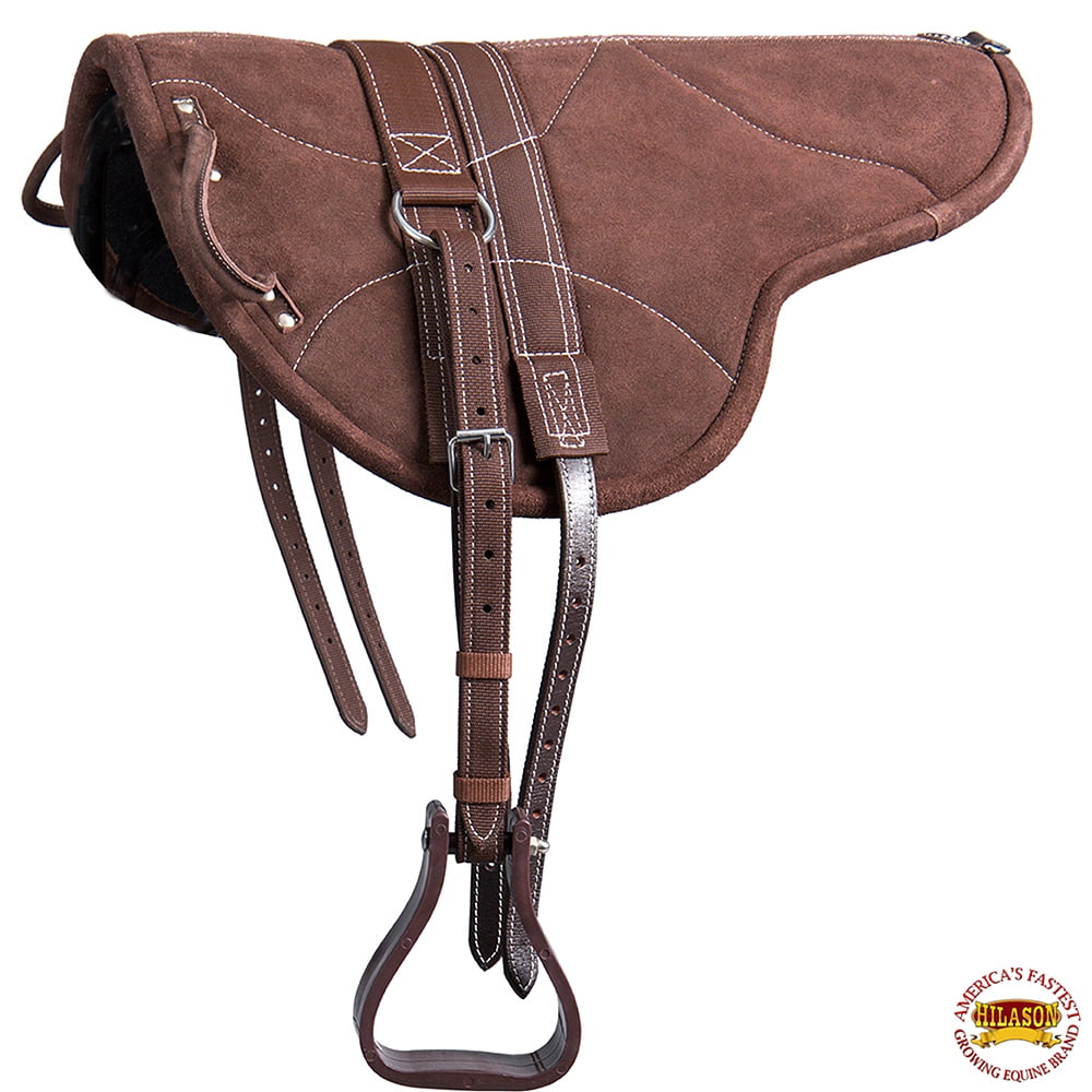 Hilason Natural Horsemanship Leather Bareback English Treeless Saddle Pad