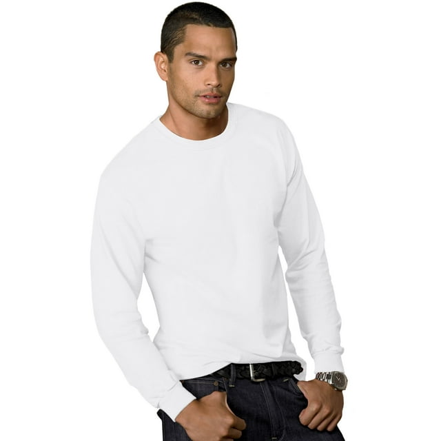 Hanes T-Shirt pour Hommes 5,2 oz COMFORTSOFT, Poids Lourd, 3TG, Blanc
