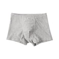 thumbnail image 2 of LJEFF Boys Cotton Boxer Briefs, Breathability Solid Color Comfort Elasticity Kids Underwear Boys Gray Size 6-8, 2 of 9