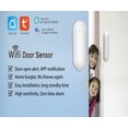 thumbnail image 5 of Laklulu Kit inalámbrico de alarma para el hogar, sensor WiFi para puertas y ventanas, detección inteligente del estado de la puerta, advertencia telefónica, funciona con la aplicación Smart Life, 5 of 5
