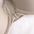 thumbnail image 5 of Bralette francés sexy de encaje con flores para mujer, cierre frontal, sujetador push-up, lencería brillante sin costuras, tirantes ajustables en forma de Y., 5 of 5