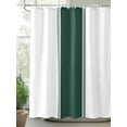 thumbnail image 2 of Shower Curtain Green Stripe Bathroom Curtains with Hooks, Waterproof Fabric Farmhouse Bath Shower Curtains Set for Bathroom Bathtubs Decor 72x72 Inch, 2 of 8