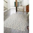 thumbnail image 2 of Skyline Trellis Pattern Handmade Wool Rug, 2 of 6
