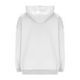 thumbnail image 4 of HAPIMO Women's Oversize Hoodies Relaxed Fit Casual Long Sleeve Pullover Tops Fall Trendy Hoodies Solid Kangaroo Pocket Hooded Sweatshirts White L, 4 of 6