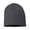 Heather Charcoal, variant on 8" Beanie&nbsp;Solid Pom-Pom Cuffed Beanie for Winter Fleece Red Color Hats Beanie One Size