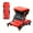 Red (repair Deck), variant on 2025 new gift for my husband: 36-inch (about 35.98-inch) Z-shaped crawling seat, adjustable load-bearing folding car crawling set, 6-wheel 2.5-inch (about 2.52-inch) Father's Day gift
