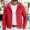 Red, variant on Men's Sun Protection Jacket Loose Fit Hooded Full Zip Lightweight Casual for Outdoor Fishing Red Size L