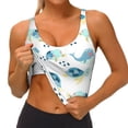 thumbnail image 3 of Balery Sea Turtle Sujetadores deportivos con espalda cruzada para mujer, acolchados, sin costuras, de alto impacto, ideales para yoga, gimnasio, entrenamiento y fitness.-Medium, 3 of 8