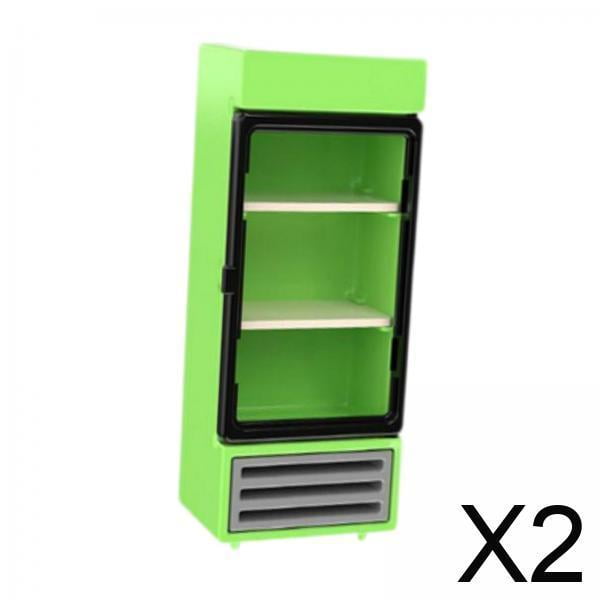 2 Mini Refrigeradores Para Casa De Muñecas, Escala 1/12, 1/6, Bricolaje, Para Diorama De Micropaisaje, Cocina