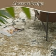 thumbnail image 2 of SIXHOME 9'x12' Abstract Area Rugs Modern Soft Washable Rug Neutral Non-Slip Indoor Rug for Living Room Bedroom Dining Room Office Lightweight Foldable Carpet Ideal for High Traffic Areas Dark Brown, 2 of 7