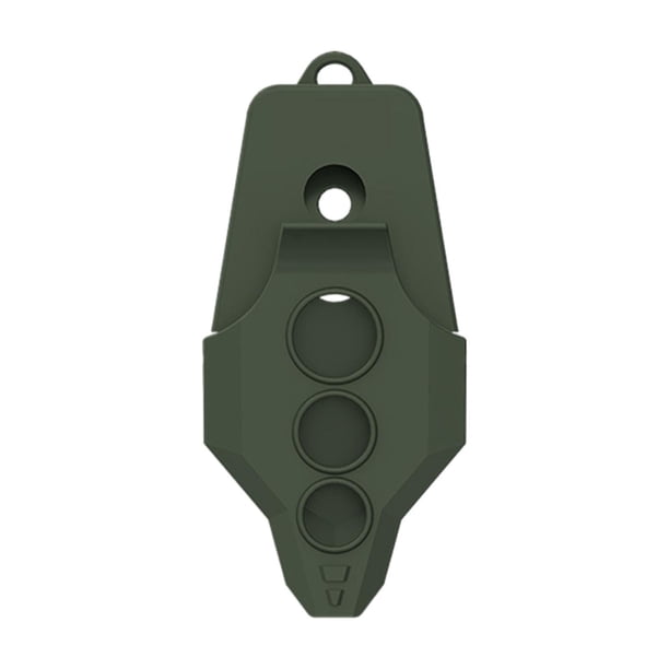 Funda Zulema para alicates de pesca Bolsa hueca Verde oscuro 6,3 cm x 13,6 cm