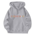 thumbnail image 6 of XINXIAOO Hoodies Sweatshirt for Women Long Sleeve Hoodie Zip Hoodies for Women Unisex Hoodie Light Gray Sweatshirt Womens Winter Essentials Women’S Clothes, 6 of 6