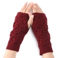 thumbnail image 1 of Bangcool Gants Sans Doigts Hiver Tricotés: Crochet Unisexe Demi-Doigts Manchettes, 1 of 10