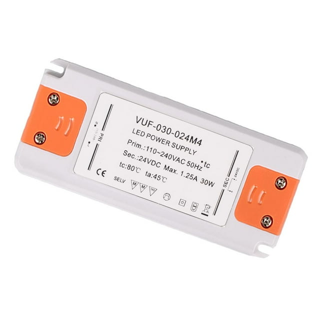 S SERENABLE Conducteur DEL 30 W C.c.24 V à Intensité Réglable, Âge Constant, Adaptateur d'Alimentation