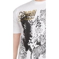 thumbnail image 5 of Cavalli Class White Tiger Leopard Motif Fashion T-Shirt-XL for mens, 5 of 5