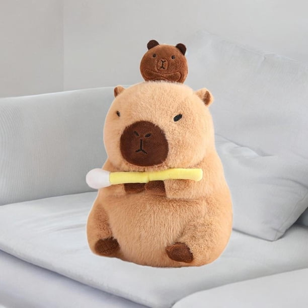 Peluche Capybara Simulation Rose avec Chapeau de Baseball Fraise, Sac à Dos Tortue, Animal en Peluche Capybara, Pendentif Anneau de Main Papa Peluche Capybara Simulation Rose avec Chapeau de Baseball Fraise, Sac à Dos Tortue, Animal en Peluche Capybara, Pendentif Anneau de Main Papa