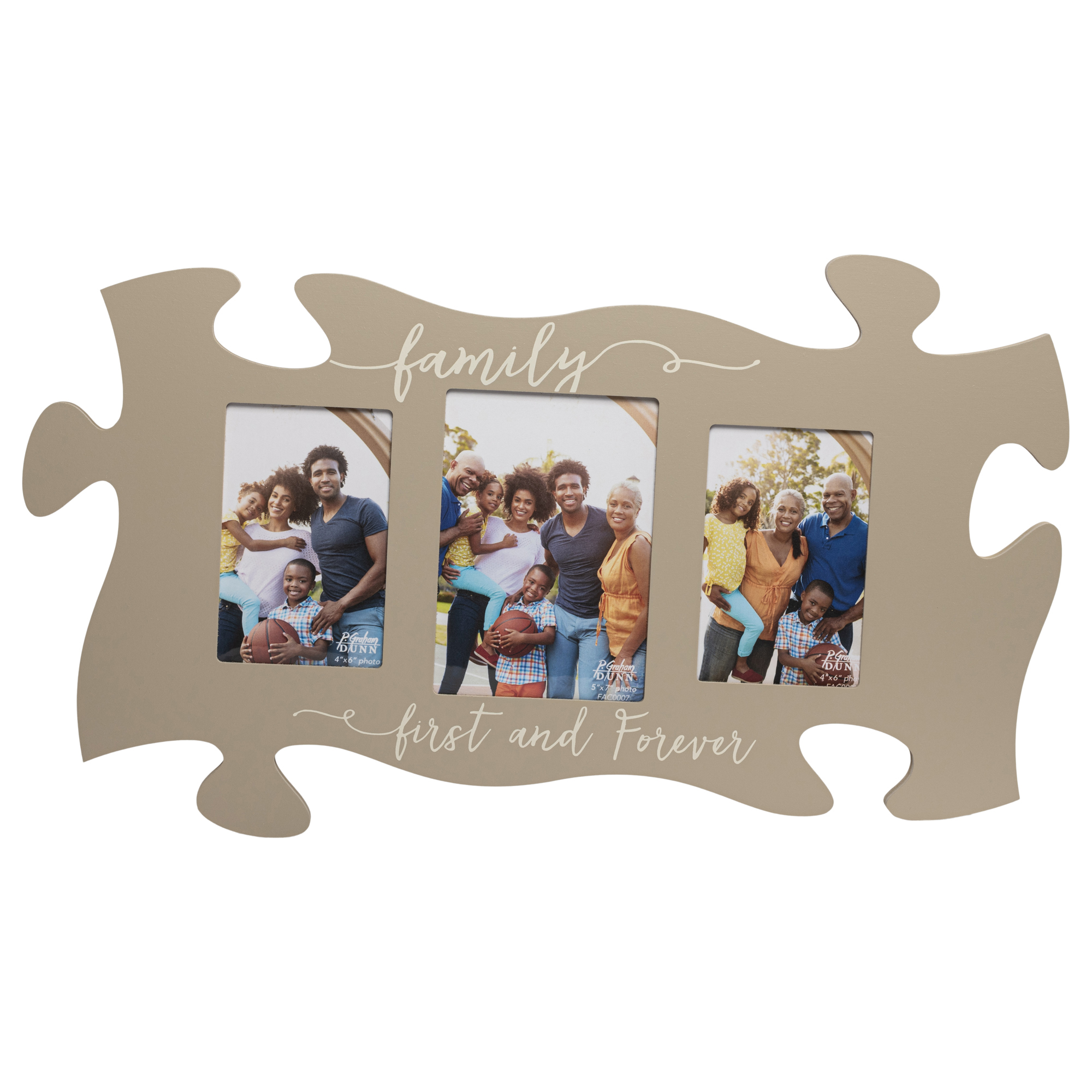 P. Graham Dunn Family First & Forever Tan 22 x 13 Inch Wood 3 Photo