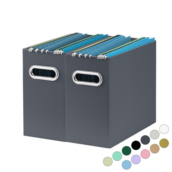 Organizador de archivos Oterri, 31 x 13 x 25 cm, tamaño carta, paquete de 2
