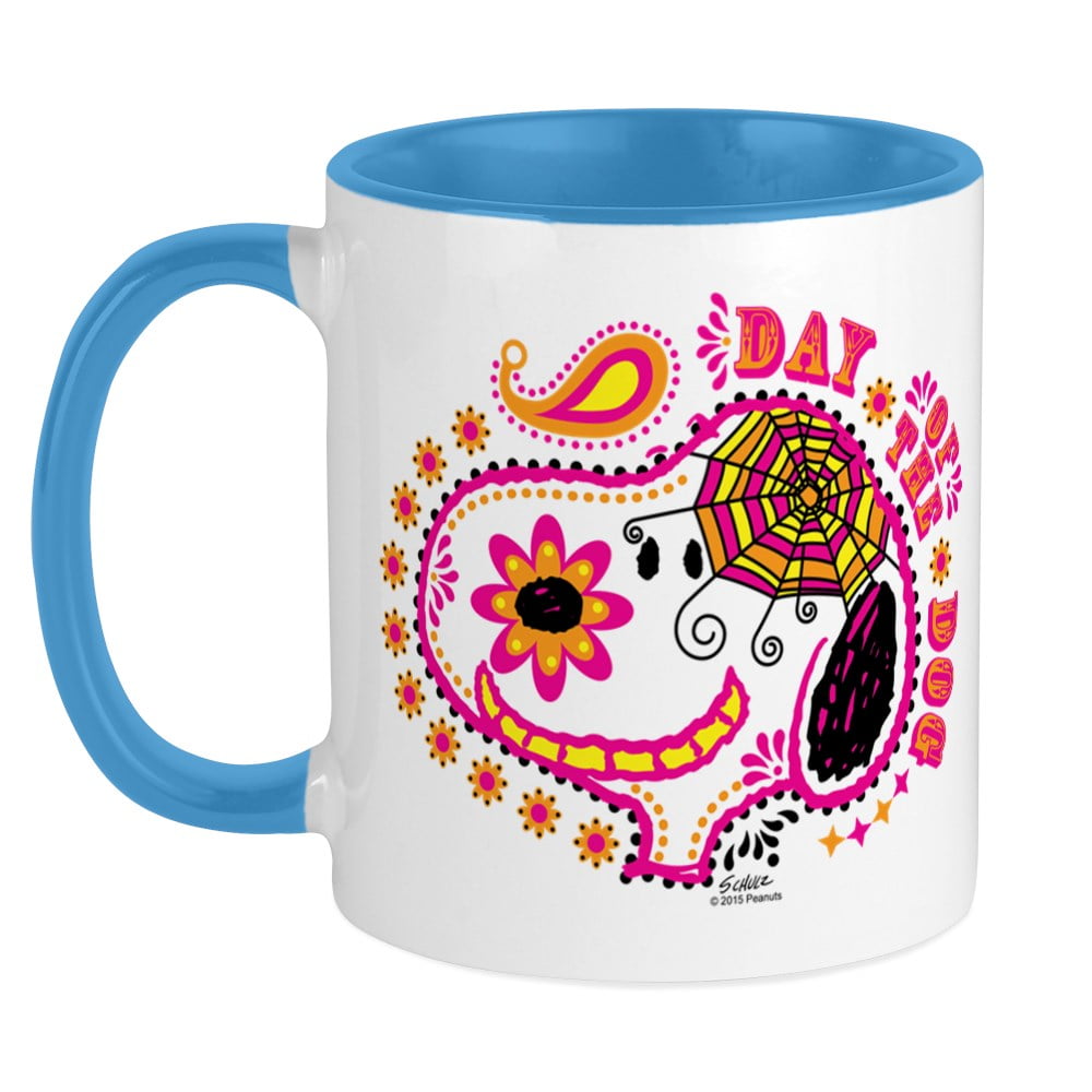 CafePress Snoopy Dandelion Mug Ceramic Coffee Mug Tea Cup 11 oz 