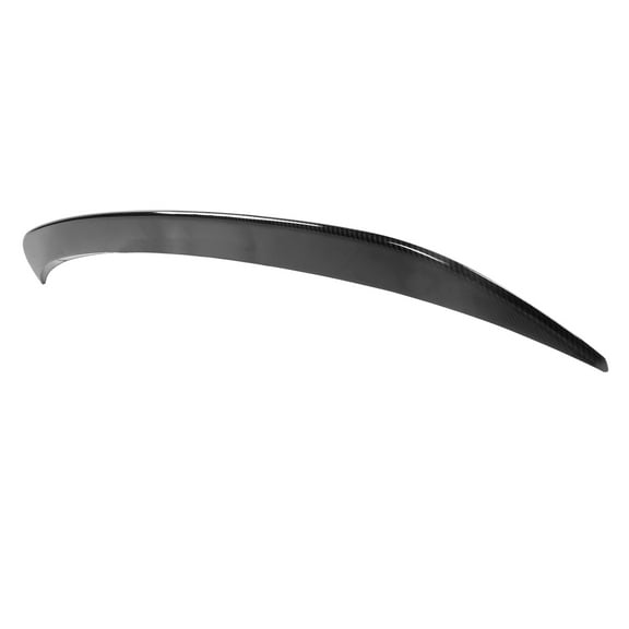Ikon Motorsports Roof Spoiler Compatible With 2021-2024 Ford Mustang Mach-E, IKON Style Rear Roof Window Visor Spoiler Wing Added on Bodykit Replacement ABS Plastic Carbon Fiber Print