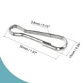 thumbnail image 2 of Uxcell Spring Hooks Snap Clip Hooks 1.97 inch x 0.59 inch x 0.15 inch 304 Stainless Steel 24 Pack, 2 of 5