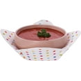 thumbnail image 5 of Microwave Bowl Holder Set of 5 Hot Bowl Holders Heat Insulated Microfiber & Sponge Heat Resistant Bowl Cozies for Hot & Cold Food Bowl Holder for Soup, Pasta, Noodles & Rice Bowl, 5 of 6