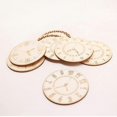 thumbnail image 3 of 8 Pcs 45mm Wood Decors Round Clock Pattern Decorative Vintage Wooden Sticker Crafts Adornment for DIY Crafting Scrapbooking Sewing Projects (Random Pa, 3 of 3