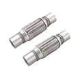 thumbnail image 2 of 2 Pcs Exhaust Flex Pipe Stainless Steel Double Braid 2 X 6 Inch With Ends 10 Inch Long, 2 of 5