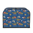 thumbnail image 2 of Naloa Construction Vehicles 4 Slice Toaster Dust Cover Bread Machine Oven Dustproof Cover Kitchen Bakeware Protector Dustproof(12.4 x 10.6 x 8.2), 2 of 7