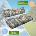 thumbnail image 5 of Binienty Deer Golf Car Seat Towel Blanket Stretchy Comfortable Grey Camo Hunting Golf Cart Seat Covers Front UV Protection Golf Cartseat Covers Kit Suits EZGO Club 2-Seat Golf Carts, 5 of 8