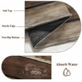 thumbnail image 6 of Brown Wooden Area Rugs 3'x5', Washable Small Throw Rugs for Living Room Bedroom, Vintage Farmhouse Retro Art Indoor Outdoor Rug Non-Slip Low Pile Carpet Runner Reversible Floor Mats, 6 of 8