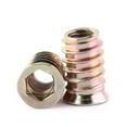 thumbnail image 1 of LHCER Screw-in Nut,20pcs Carbon Steel Hex Socket Drive Insert Nuts Threaded For Wood Furniture ,Insert Nut, 1 of 2