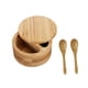thumbnail image 4 of Billuyoard Caja de especias, 2 compartimentos, contenedor de condimentos, azúcar, sal, pimienta, tarro con Mini cucharas, Mini barbacoa Organizadores de utensilios de cocina, 4 of 6
