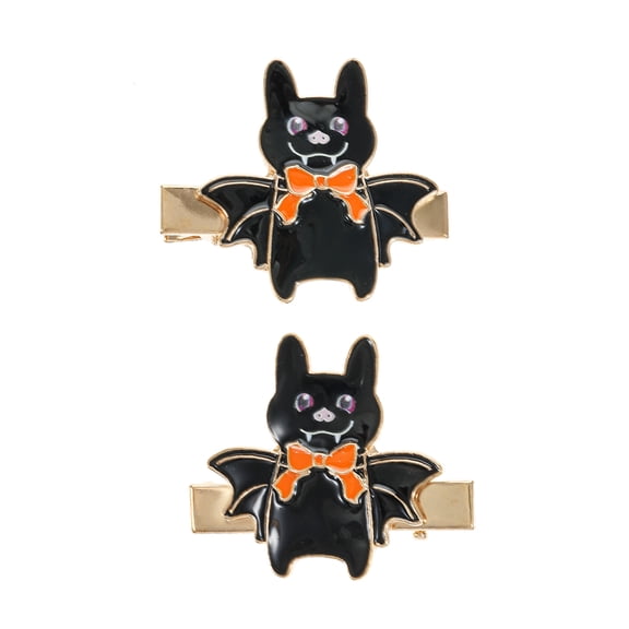 Way to Celebrate Bat Halloween Hair Clip Set, 2 Pieces