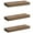 Mahogany,3-Pack, variant on RONG-3 Floating Shelves for Wall, Wall Mounted Shelf Set of 2, Hanging Shelf with Invisible Brackets, for Wall in Bathroom, Bedroom, Toilet, Kitchen, Living Room, Office,Mahogany,3-Pack