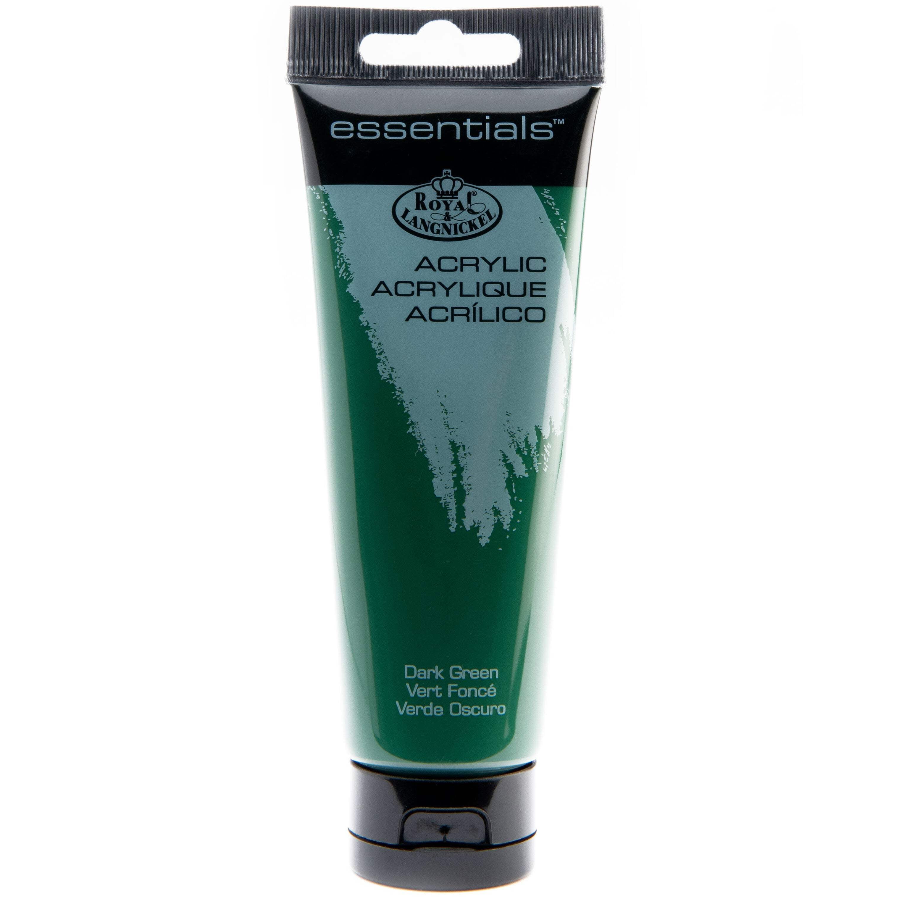 (4 pack) Royal & Langnickel Essentials 120ml Dark Green Artist Acrylic Paint