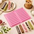 thumbnail image 7 of 20 Cavity Long Strip Silicone Chocolate Mold 25x16cm Non Stick Flexible Tray For Candy Soap Crayon Homemade Baking Craft, 7 of 7