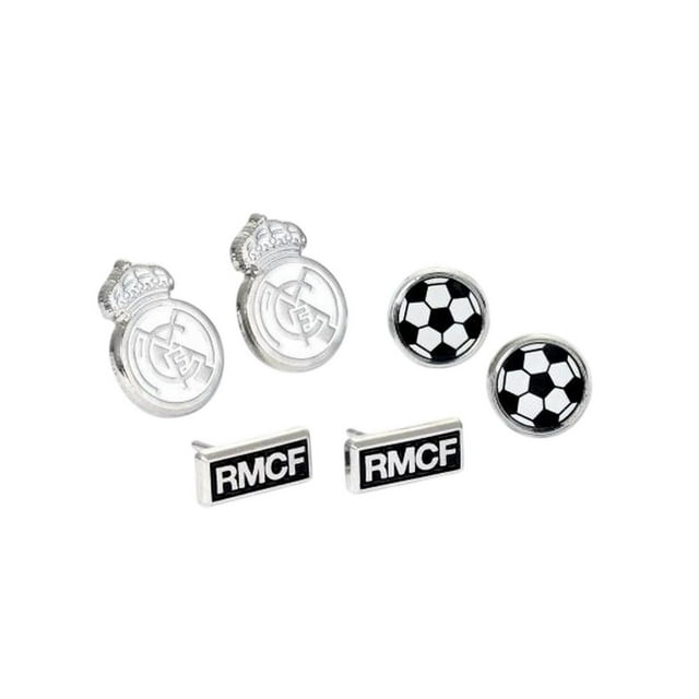 Real Madrid CF Studded Earring Set (Pack of 3)