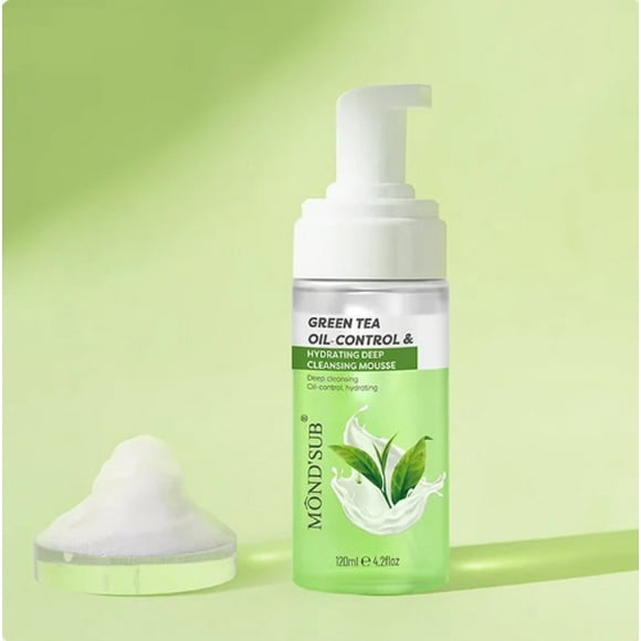Mousse Facial de Té Verde, Hidratante & Control de Aceite