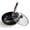 Hammered Glass Lid, variant on Uncoated Thick Iron Pot, Japanese Cast Iron Pan with Lid, Hand Forged Durable Rust Resistant Cookware for Kitchen