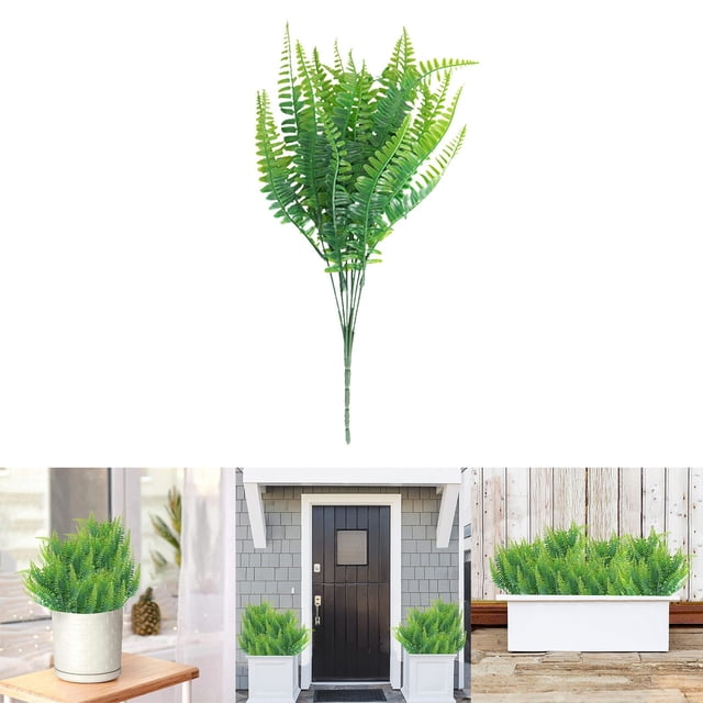 Feuilles Persanes Naturelles Réalistes pour Décor Intérieur et Extérieur - Vert Réalisé par l'Homme pour Maison et Jardin