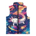 thumbnail image 4 of Pzuqiu Axolotl Sleeveless Vests Casual Clothes for Girls 3T Fall Outfits Fashion Clothing Comfortable Zipper Winter Sleeveless Jacket with Pockets Practical for Daily Life, 4 of 7