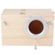 thumbnail image 2 of Caja de cría de pájaros de 12 x 12 x 19,5 cm, de madera, para incubación de mascotas, accesorios de decoración de jardín al aire libre, 2 of 14