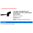 thumbnail image 2 of Turn Signal / Combination Lever - Compatible with 1998 - 2000 Plymouth Grand Voyager 1999, 2 of 2