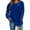 Blue, variant on Going Out Tops for Women Round Neck Merry Christmas Printed Long Sleeved Top Sweatshirts Casual Tops Trendy Blouses Cute Work Outfits Clothes