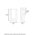 thumbnail image 5 of E30182-01BK ET2 Lighting Tower - 15W 1 LED Outdoor Wall Mount-15 Inches Tall and 8 Inches Wide, 5 of 5