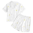 thumbnail image 7 of CONZONE Halloween Pajamas for Girls Ghost Pjs Set Hallowmas Jammies Short Sleeve Button Down Shirts Shorts 2 Piece Sleepwear Loungewear for Kids, 7 of 7