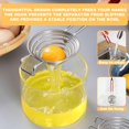 thumbnail image 3 of Separador de huevos de acero inoxidable 304 con mango largo, color marrón, 3 of 5
