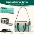 thumbnail image 4 of Bolsa Plegable para Transportar Gatos, Duradera, con Lado Blando, con Ventana, Bolsillos, Correa para el Hombro, Bolsa de Viaje para Mascotas Espaciosa para Gatos, Cachorros, Camping, Aerolínea Al Aire Libre Aprobada, 4 of 11